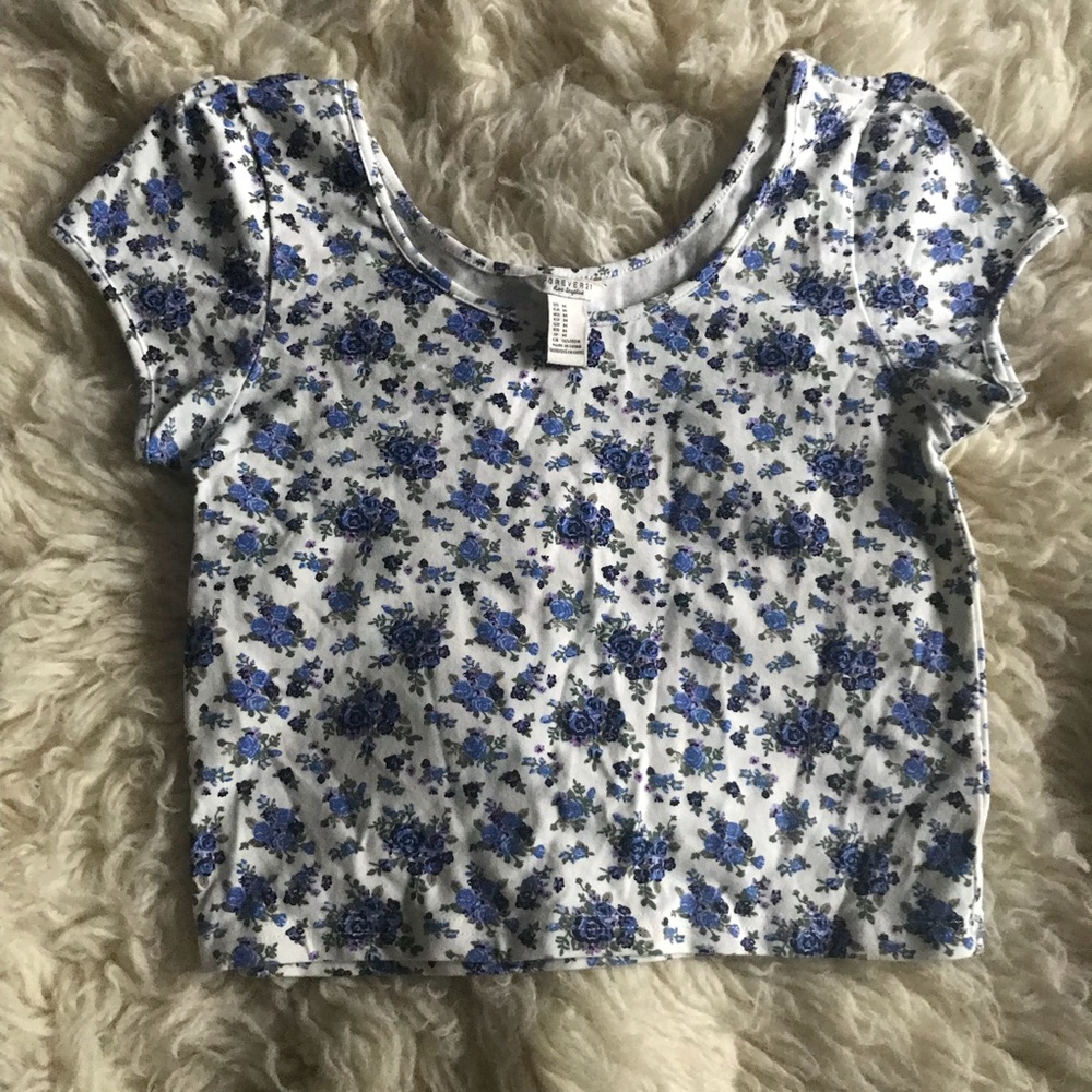 Floral Print Crop Top